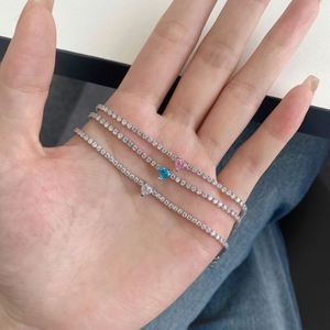 Dylam <b>Charm</b> Jewelry Accessories S925 <b>Silver</b> Rhodium Plated 5A Grade Cubic Zirconia Classic Tennis <b>Bracelet</b> for Women - Product Image 2