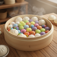 Jouets Squishy en forme de boulette et de pain vapeur, super doux, anti-stress et sensoriels