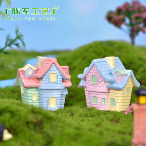 Decoración Voladora de Globos Chunjun, Accesorios de Paisajismo para Bonsái y Suculentas, Casa de Resina de Varios Pisos, Manualidades - Product Image 3