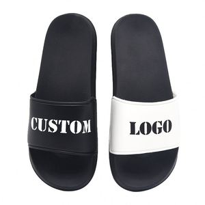 Wholesale Men Slides 2021 Custom logo Embossed 3D Print Custom logo Slides
