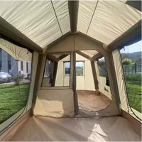 Tente de camping familiale de luxe pour l'extérieur, maison de campagne à 2 portes, 4 saisons, imperméable, toile Oxford, tente de hutte