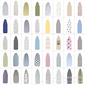 ผ้าคลุมโต๊ะรีดผ้า Ouwei ทรงสี่เหลี่ยมผืนผ้า ผ้าฝ้าย 100% แบบถอดได้ พร้อมตะขอเกี่ยว สำหรับป้องกันฝุ่นละอองบนเสื้อผ้า - Product Image 2