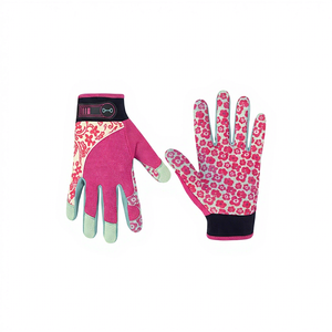 Gants de travail JNA GROUP antidérapants en cuir PU à texture lisse, avec poignet élastique, bleu et blanc, usage général, sécurité, épaisseur 4 mil, 10 paires - Product Image 1