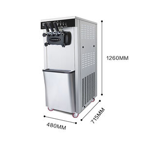 <span class=keywords><strong>Machine</strong></span> à <span class=keywords><strong>glace</strong></span> <span class=keywords><strong>italienne</strong></span> professionnelle T-ICM18L-4, vente chaude, bon marché, de haute qualité, type arc vertical, <span class=keywords><strong>glace</strong></span> molle - Product Image 4