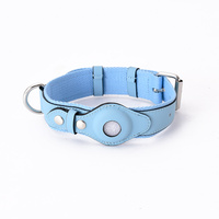 Collar Inteligente Para Perro Con Airtag Y GPS, Ajustable, Disponible Para Venta Al Por Mayor, Diseño Personalizado De Lujo En Cuero Reciclado Para Paseo De Mascotas
