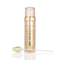 Pot de crème pour le visage en plastique doré, 30g, 50g, pour soins de la peau, emballage plastique pour cosmétiques, bouteille de lotion liquide