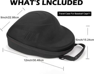 Étui de protection pour chapeau DEJUN, imperméable, antichoc, anti-poussière, en EVA noir, design personnalisé, sac de rangement portable pour casquettes de baseball - Product Image 2