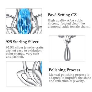 925 sterling argento <span class=keywords><strong>di</strong></span> cristallo blu zircone cubico dainty <span class=keywords><strong>di</strong></span> yoga <span class=keywords><strong>di</strong></span> <span class=keywords><strong>loto</strong></span> <span class=keywords><strong>collana</strong></span> del pendente del <span class=keywords><strong>fiore</strong></span> - Product Image 2