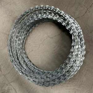 도매 스테인리스 스틸 포르테 감옥용 철조망 단일 열간 아연 도금 펜스 롤 철조망 벽 스파이크 레이저 - Product Image 3