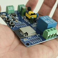 Modul Relay Satu Kanal WIFI BLE Bertenaga AC/DC Papan Pengembangan ESP32-C3/ESP-C3-12F