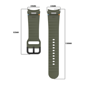 Correa deportiva de silicona de ajuste de liberación rápida para <span class=keywords><strong>Samsung</strong></span> <span class=keywords><strong>Galaxy</strong></span> <span class=keywords><strong>Watch</strong></span> 7 6 <span class=keywords><strong>5</strong></span> 4 44mm <span class=keywords><strong>40mm</strong></span> Correa pulsera - Product Image 2