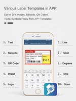 Imprimante d'étiquettes micro Detonger pour l'édition via application mobile et l'impression d'étiquettes imperméables
