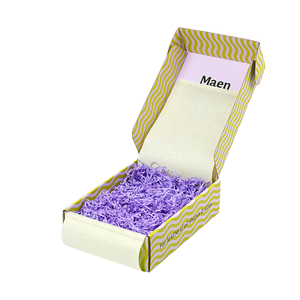 Caja de Cartón Corrugado de Alta Gama con Papel de Seda y <span class=keywords><strong>Rafia</strong></span> para Envíos, Cajas de Embalaje para Accesorios para el Cabello y Regalos - Product Image 3