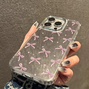 Full-<b>screen</b> bowknot design suitable for <b>iPhone</b> 17/16 phone case mirror finish for <b>iPhone</b> 15 cute and shockproof protective cover - Product Image 3
