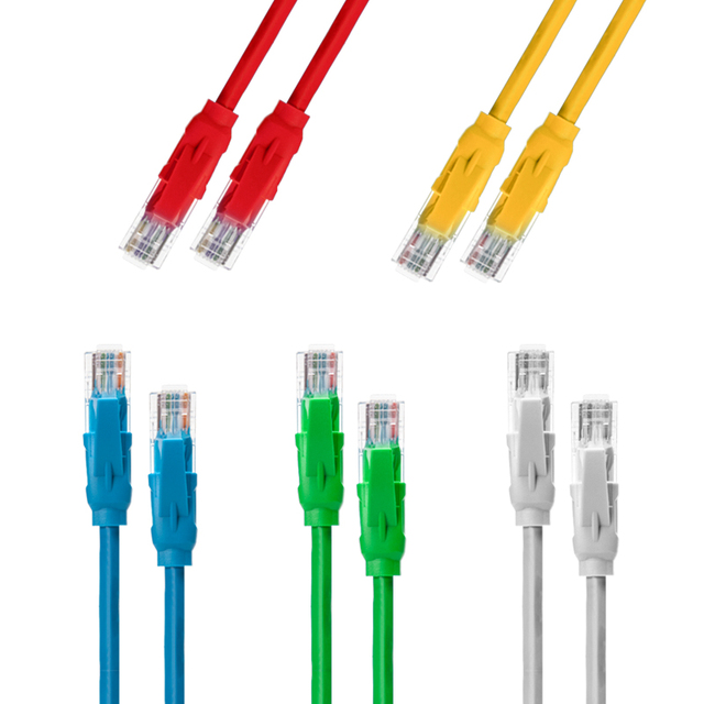 Computer use RJ45 connector PVC RJ45 Ethernet patch cable Network patch lead Utp 0.5m 1m 2m 3m 5m Cat5e Cat6 Cat6a patch cord