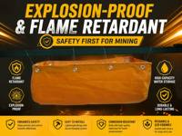 Bolsa de Agua de Gran Capacidad para Seguridad Minera, Resistente al Fuego y al Desgaste, de PVC a Prueba de Explosiones, para Proyectos Mineros en el Sudeste Asiático