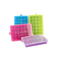 Plateau à glace en Silicone de qualité alimentaire écologique 24 trous, pour glace, 1 pièce, moule avec couvercle