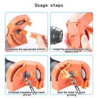 Perceuse hélicoïdale multifonctionnelle en forme de V meuleuse portable perceuse à percussion fraise meuler polonais ensemble d'accessoires pour outils électriques