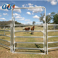 Installation facile Tuyau carré Bétail Cheval Rail Clôture Porte Ferme Champ Bétail Panneaux pour treillis et portes
