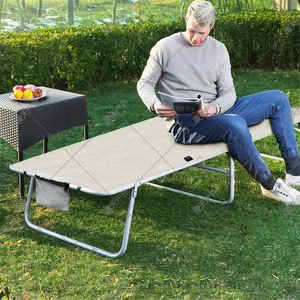 Heated Seat <b>Cushion</b> Lamb Wool <b>White</b> And Black Rectangular For Camping Outdoor Use With Three Temperature Settings - Product Image 3