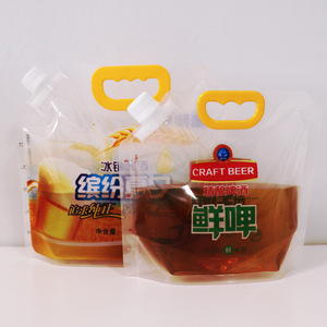 Collapsible 1.5L 5L 10L Water Proof Plastic <b>Packaging</b> Liquid <b>Bags</b> Watering Nozzle Stand up Pouch <b>Bag</b> With Handle - Product Image 6