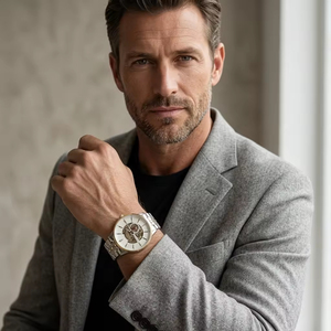 Men's Automatic <b>Mechanical</b> Stainless Steel <b>Watch</b> 5BAR Water Resistant Luxury Fashion Customizable Brand Gift - Product Image 3