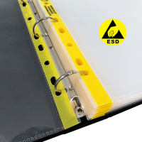 Porte-documents antistatique ESD ALLESD PP format A4, 50 pages, pour bureau