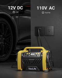 משאבת אוויר חשמלית דיגיטלית לצמיגים לרכב 12V ולבית <span class=keywords><strong>110V</strong></span>, ניידת עם כיבוי אוטומטי - Product Image 3