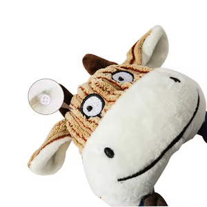 Jouets à mâcher pour animaux de compagnie en polyester durable, best-sellers, ensemble de cordes à mâcher en peluche en forme de vache, résistant aux morsures, pour chien Kinghon - Product Image 5