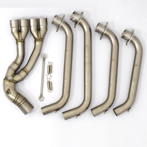 Sistema de Escape Completo Delantero para Motocicleta Honda <span class=keywords><strong>CB650F</strong></span> CBR650F CBR 650 CBR650R <span class=keywords><strong>2014</strong></span>-2022, Tubo de Enlace Compatible con Silenciador de 51 mm - Product Image 4