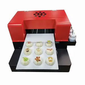 Automatic Colorful 3D Food Coffee edible printer cake printing machine with CE Certificate digital printing shop machines