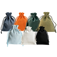 Pochette en coton avec cordon de serrage, logo personnalisé, réutilisable, écologique, sac en coton en gros pour emballage de cadeaux et de bijoux