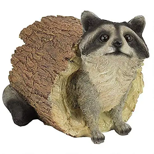 10 pouces Bandit les Raton Laveur Animal De Jardin Statue