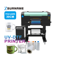Zhou apellido A3 doble cabezal de impresión transferencia AB película impresora pegatina Cmyk W con laminador Uv Dtf impresora Xp600