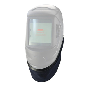 Bavette de casque de soudage en tissu ignifuge noir avec joint pressé, compatible avec la plupart des casques de soudage, capuchon de protection TRUSOXIN - Product Image 1