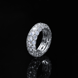Anelli da Uomo Placcati in Oro 14K con Zirconi, Anelli Retrò Cool, Gioielli Placcati Oro per Ragazzi, Accessorio Moda per Feste in Discoteca - Product Image 3