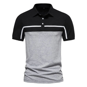Nouveau polo d'été en coton uni pour hommes, vêtements de golf à manches courtes, maillot décontracté pour le sport, t-shirt d'été décontracté - Product Image 4