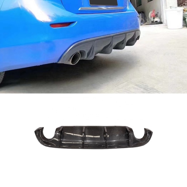 Factory Direct Car Bumpers Carbon Fiber Rear Diffuser Lip for 15-17 Infiniti Q50 Rear Lip