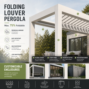 Techo Retráctil para Balcón, Sistema de Techo Retráctil de Alta Calidad, Pérgola <span class=keywords><strong>Leroy</strong></span> <span class=keywords><strong>Merlin</strong></span>, Toldo para Terraza - Product Image 4