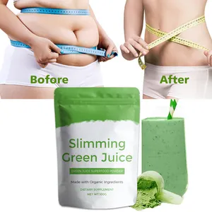 Prodotti di perdita di peso succo verde Superfood in polvere private label verde sapore di mela verde tè naturale detox per la perdita di peso