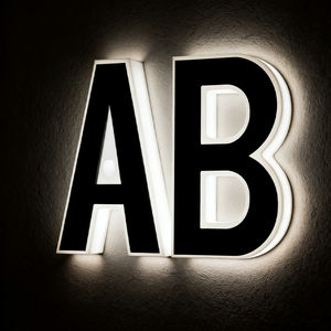 Nhà sản xuất tùy chỉnh bên ngoài rotulo luminoso 68x43mm 3D Mini thư dấu hiệu letras acrilicas iluminada letreros luminosos <span class=keywords><strong>LED</strong></span> - Product Image 2