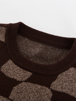 Pull tricoté DONYI à col à carreaux 100 % cachemire pur pour homme, épais, chaud, anti-boulochage, 600g, manches longues, hiver, en stock