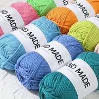Grosir benang campuran tebal Medium empat lapis katun susu Combed DIY Kit Crochet untuk rajutan tangan tenun syal boneka penggunaan