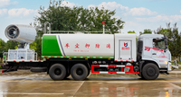 Camion de lutte contre l'incendie personnalisé à 10 roues avec canon à brouillard anti-poussière de 80 m pour chantier de construction