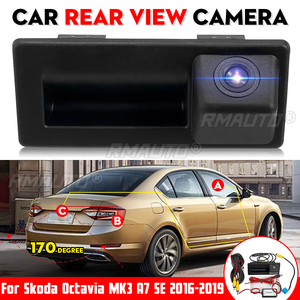 Poignée de hayon arrière avec caméra de recul HD pour Skoda Octavia MK3 A7 5E 2016 2017 2018 Superb 3 - Product Image 1
