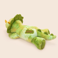 Bantal Boneka Triceratops Lucu, Mainan Dinosaurus Boneka Lembut, Bantal Peluk Tidur, Hadiah Plushie, Custom OEM