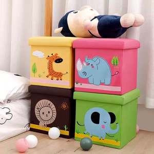 Comfortable <b>Ottoman</b> with Storage Sitting Storage Box Foldable Storage <b>Stool</b> - Product Image 4