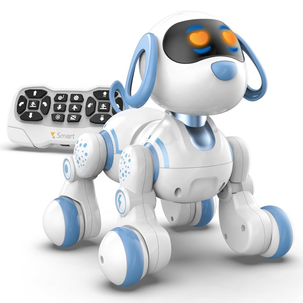 Yifan 6601 Interactive Programmable Remote Control Robot Dog Toy - Smart Electronic Pet with LED Eye