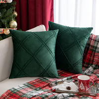 Atacado de Natal 3D Velvet Throw Pillow Caso Capa de Almofada De Veludo Almofada De Luxo Caso Sofá Casa Fronha Decorativo