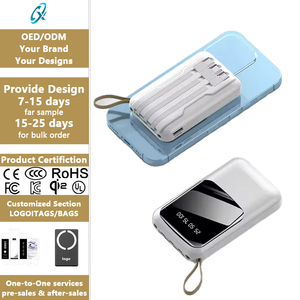 พร้อมส่ง พาวเวอร์<span class=keywords><strong>แบ</strong></span>งค์ 7 วัน ใช้งานได้ยาวนาน ชาร์จเร็ว 10000mAh พกพาสะดวก ขายดี มีสายชาร์จใน<span class=keywords><strong>ต</strong></span>ัว สำหรับ<span class=keywords><strong>โทรศัพท์</strong></span>มือถือ - Product Image 1